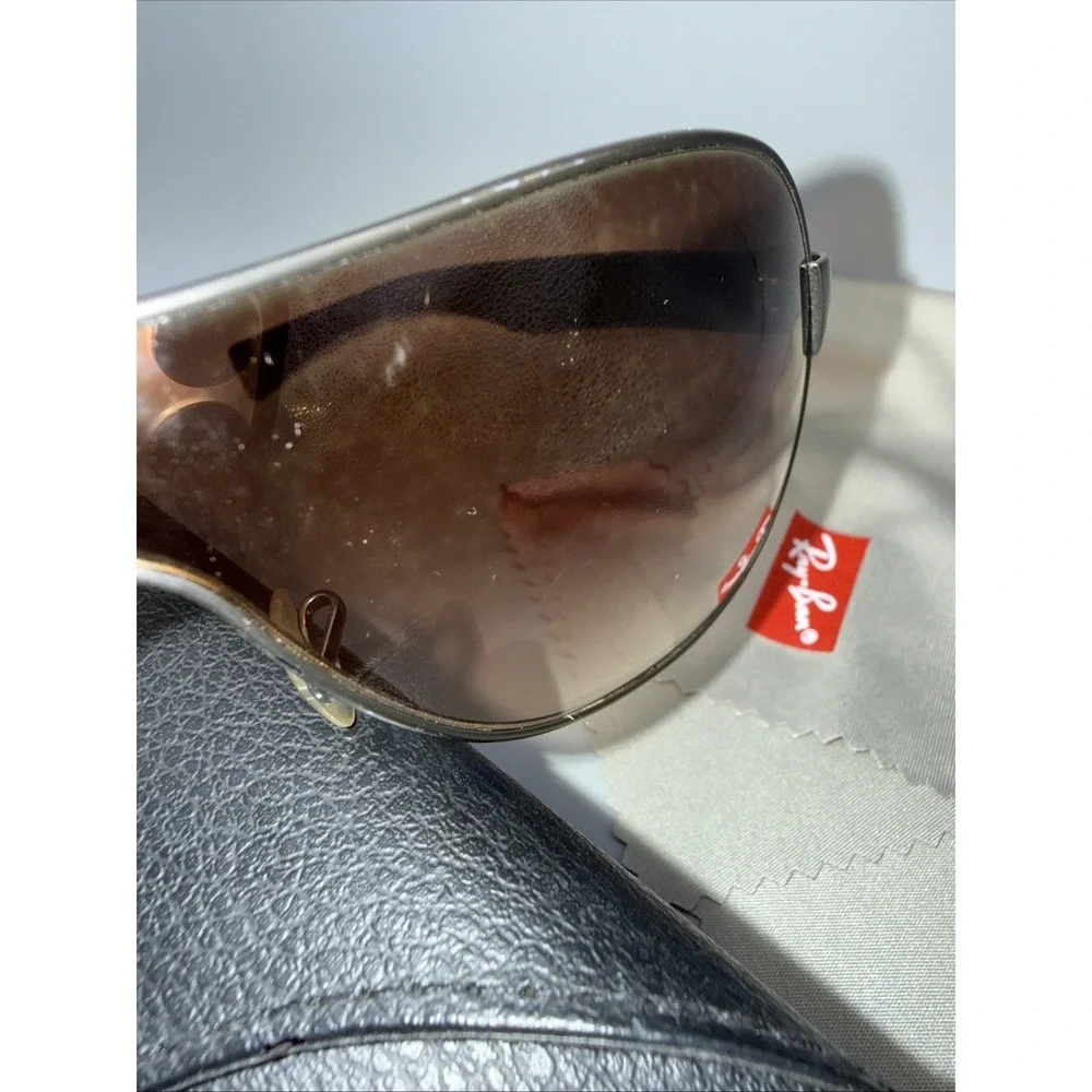 RAY-BAN Authentic Sunglasses RB 3471 Matte Gunmetal  Gradient Lens & Case/Cloth